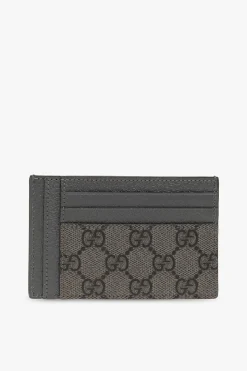 Gucci SZARY Etui na karty z logo