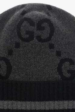 Gucci SZARY Kaszmirowa czapka