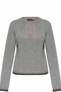 Gucci SZARY Kaszmirowy sweter