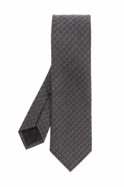 Gucci SZARY Krawat z monogramem