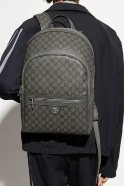 Gucci SZARY Plecak `Ophidia Medium`