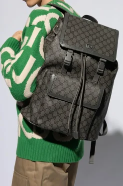 Gucci SZARY Plecak z monogramem