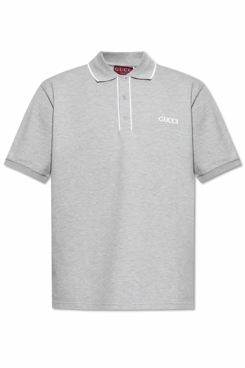 Gucci SZARY Polo z wyszytym logo