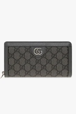 Gucci SZARY Portfel z monogramem
