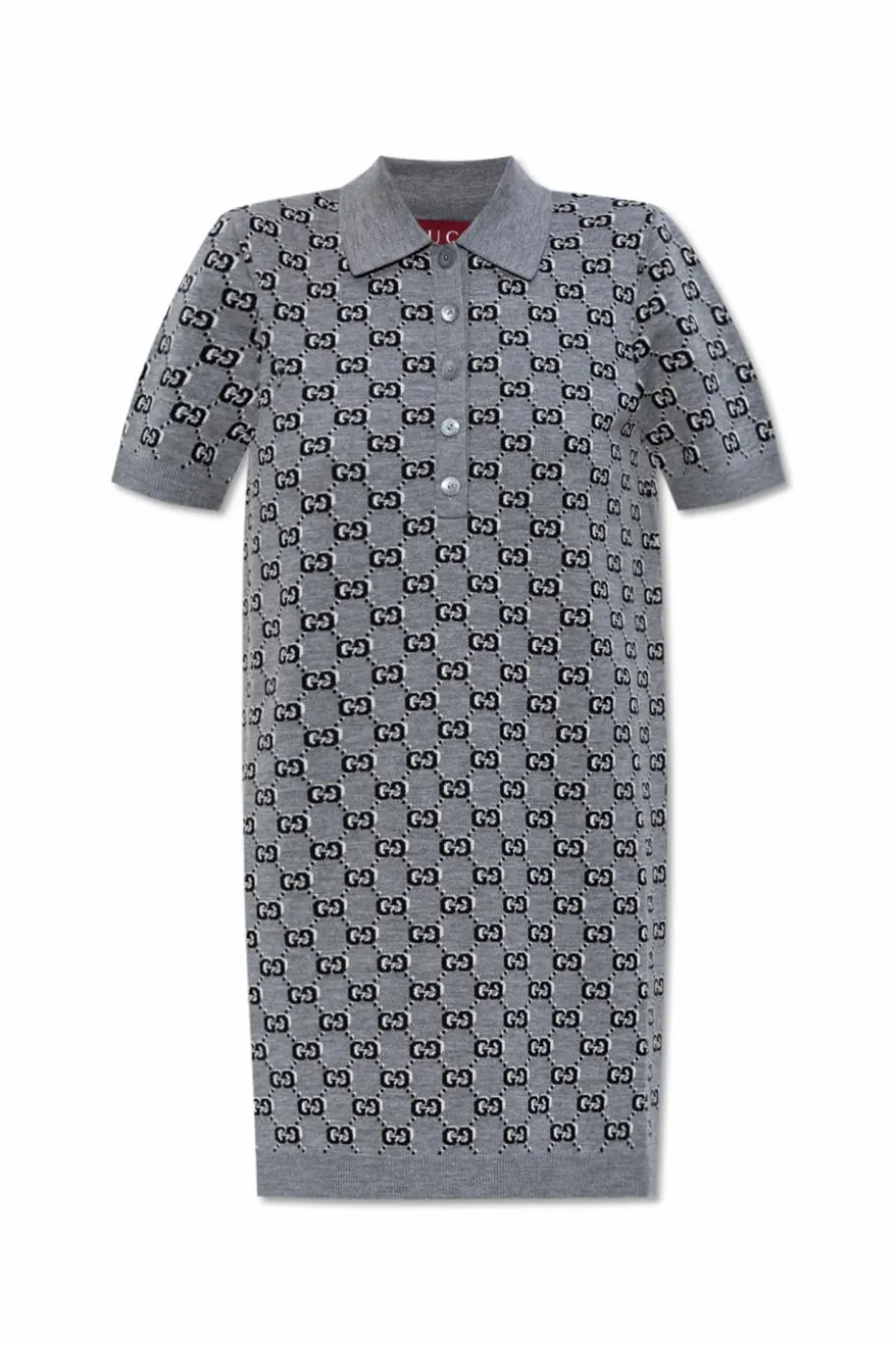 Gucci SZARY Sukienka z monogramem