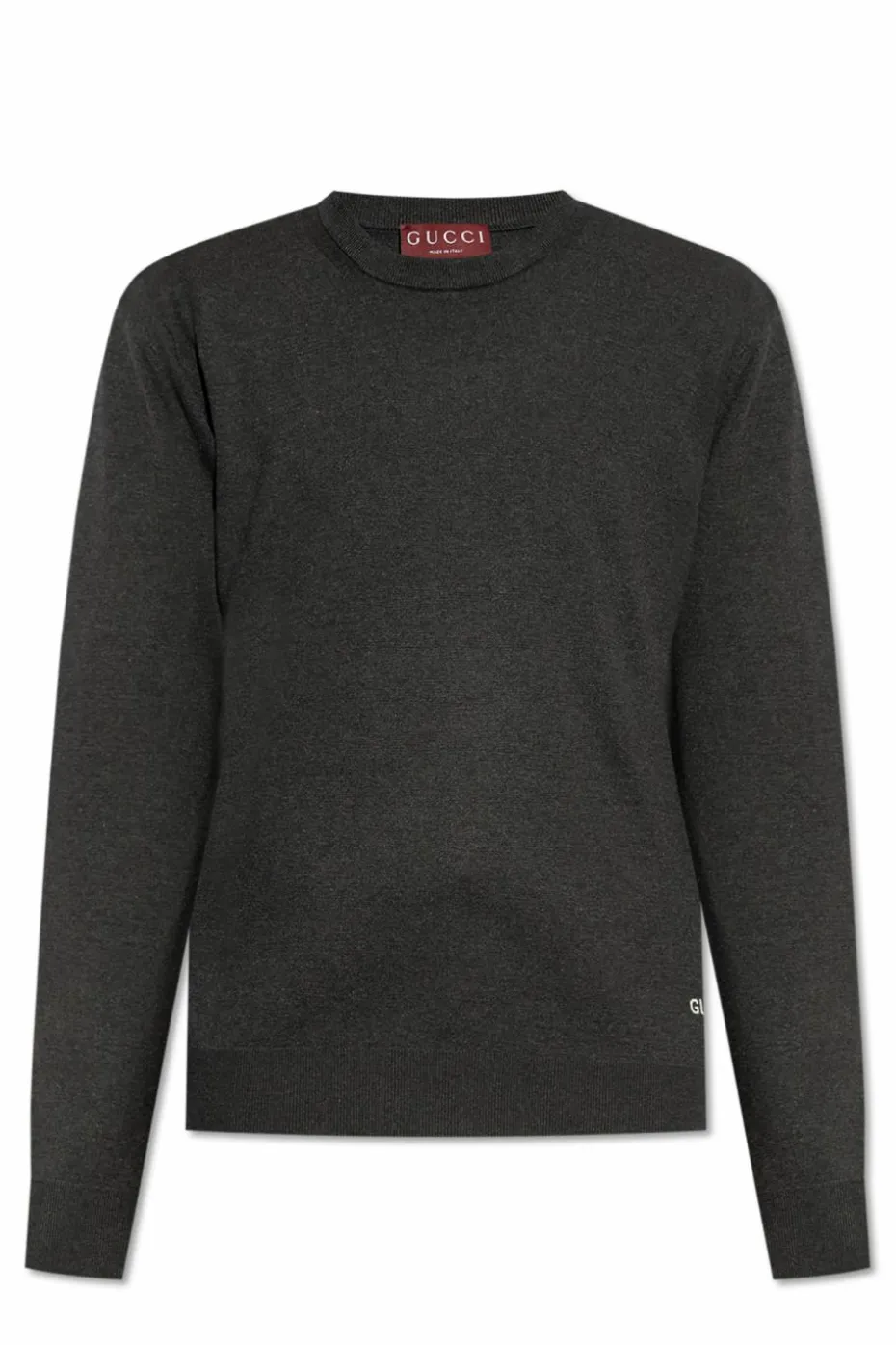 Gucci SZARY Sweter z logo