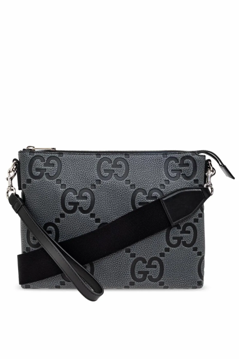 Gucci SZARY Torba do ręki `Medium Jumbo GG`