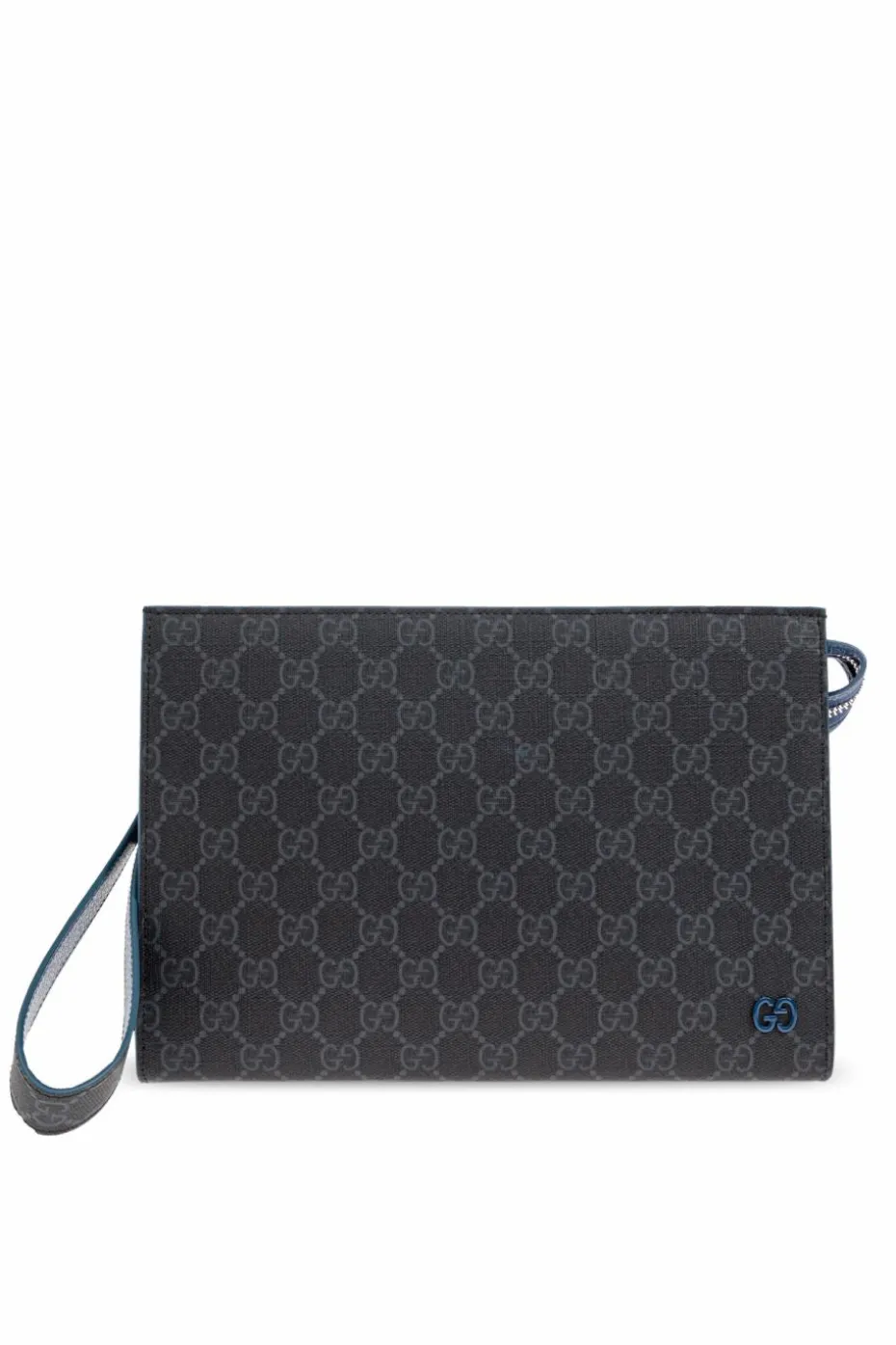 Gucci SZARY Torba do ręki z płótna `GG Supreme`
