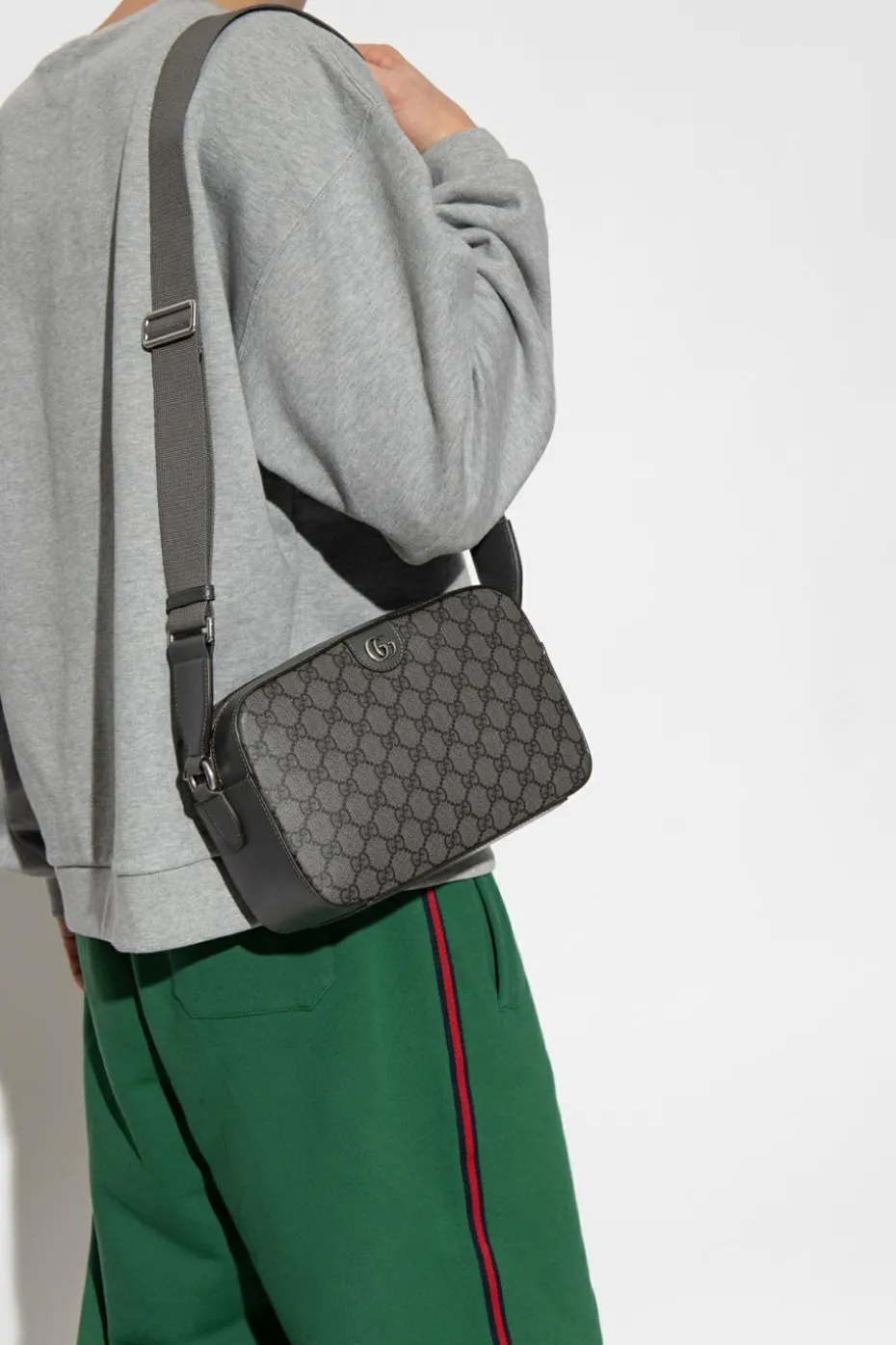 Gucci SZARY Torba na ramię ‘Ophidia Medium’