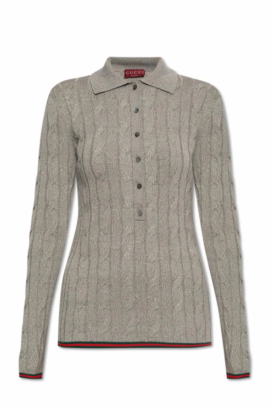 Gucci SZARY Wełniany sweter