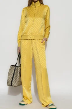 Gucci ŻÓŁTY Bluza z monogramem