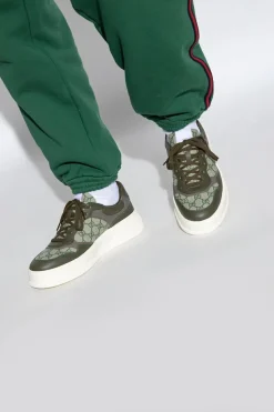 Gucci ZIELONY Buty sportowe z monogramem