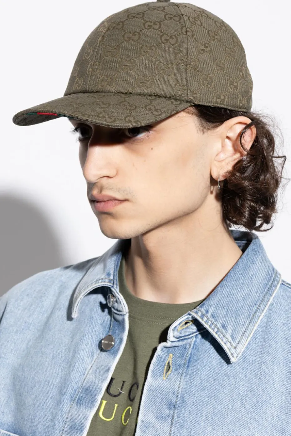 Gucci ZIELONY Czapka z daszkiem