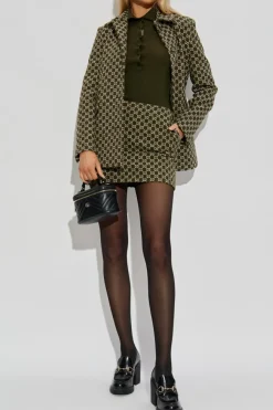 Gucci ZIELONY Kurtka z monogramem