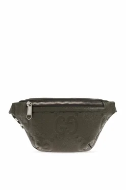 Gucci ZIELONY Skórzana torba na pas