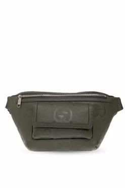 Gucci ZIELONY Skórzana torba na pas