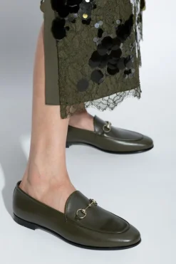 Gucci ZIELONY Skórzane buty