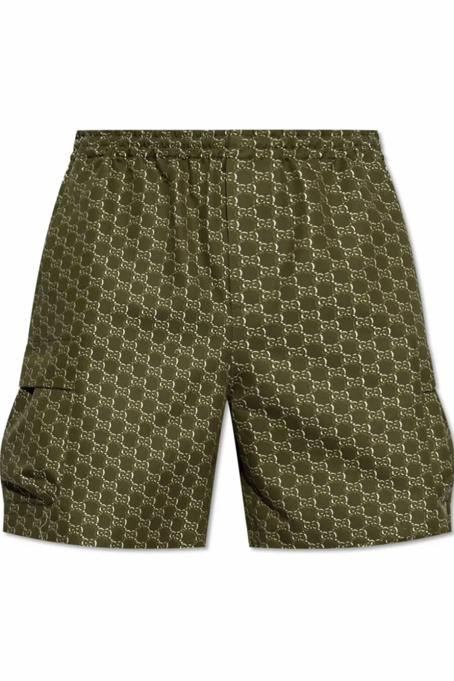 Gucci ZIELONY Szorty z monogramem