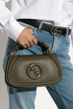Gucci ZIELONY Torba do ręki `Blondie Medium`