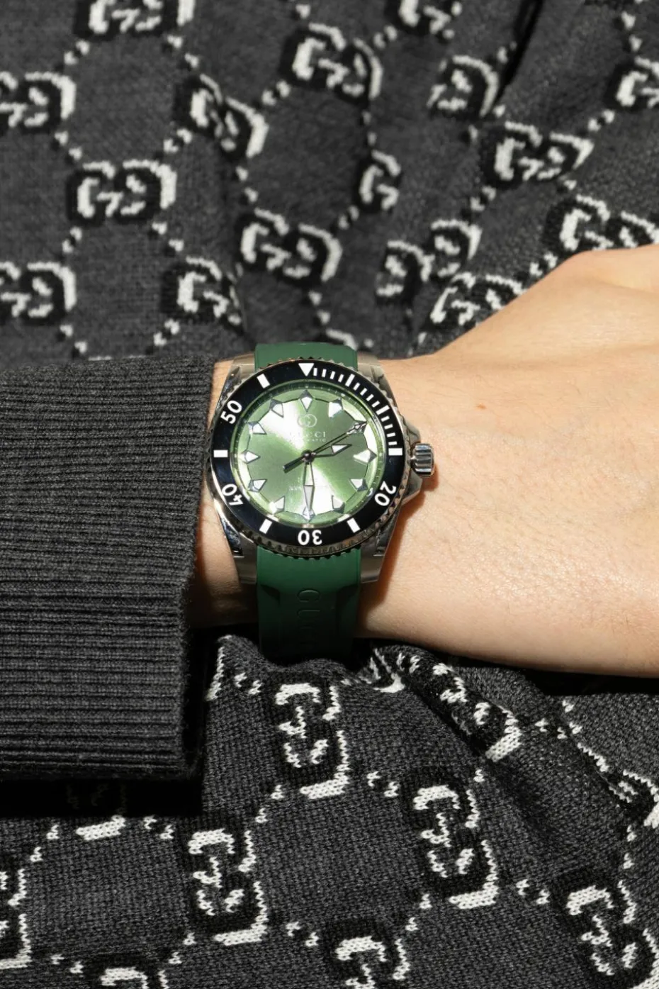 Gucci ZIELONY Zegarek linia `Dive`