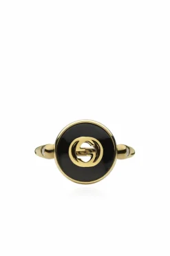 Gucci ZIELONY Złoty pierścień