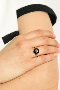 Gucci ZIELONY Złoty pierścień