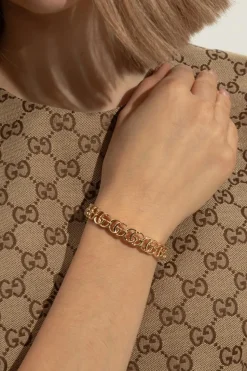 Gucci ZŁOTY Bransoleta z logo
