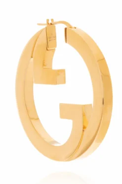 Gucci ZŁOTY Kolczyki w kształcie logo