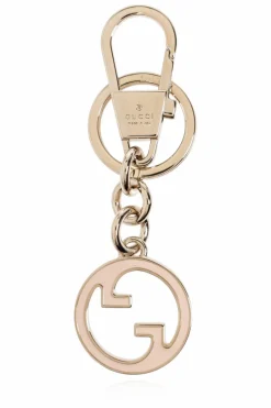 Gucci ZŁOTY Mosiężny brelok do kluczy