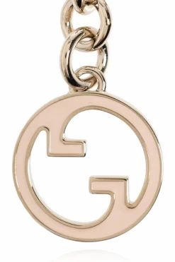 Gucci ZŁOTY Mosiężny brelok do kluczy
