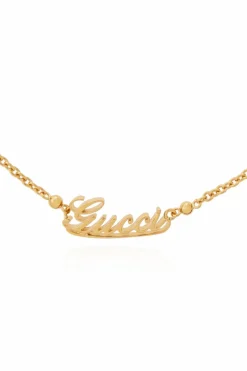 Gucci ZŁOTY Mosiężny naszyjnik