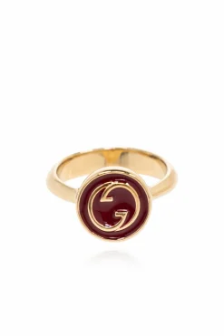 Gucci ZŁOTY Pierścień z logo