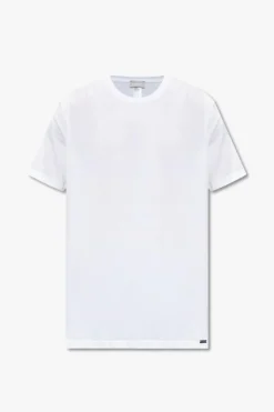 Hanro BIAŁY Bawełniany t-shirt