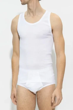 Hanro BIAŁY T-shirt bez rękawów