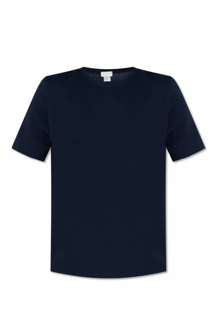 Hanro GRANATOWY T-shirt z okrągłym dekoltem