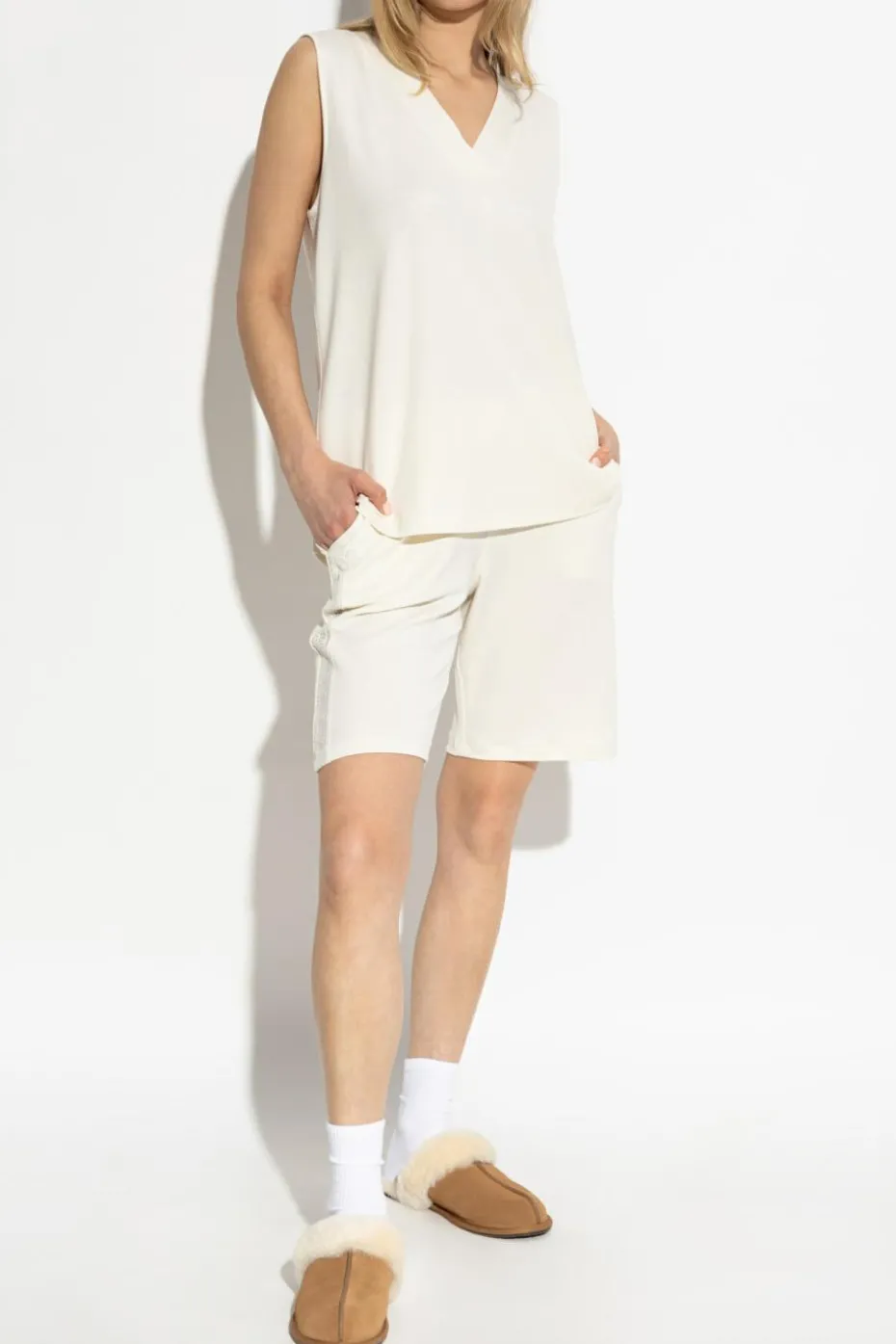 Hanro kremowy Szorty `Pure Comfort`