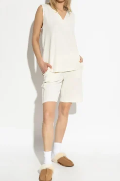 Hanro kremowy Top `Pure Comfort`