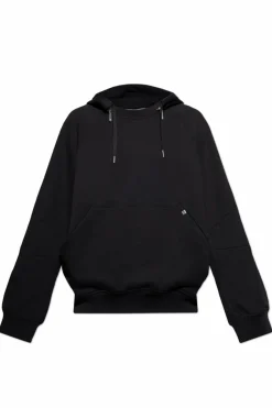 Helmut Lang CZARNY Bluza z odpinanym kapturem