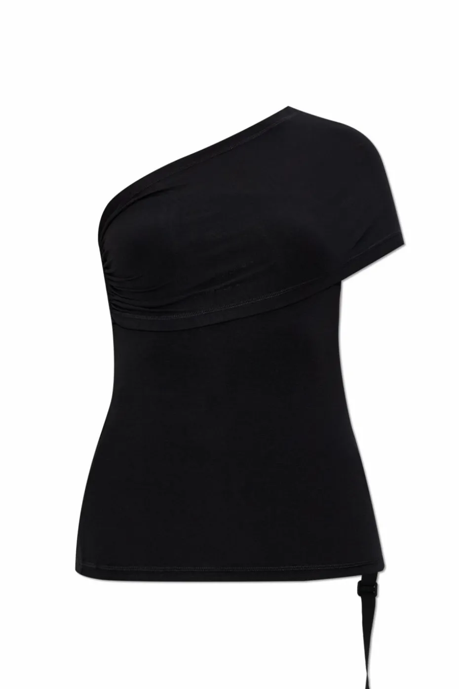 Helmut Lang CZARNY Top na jedno ramię