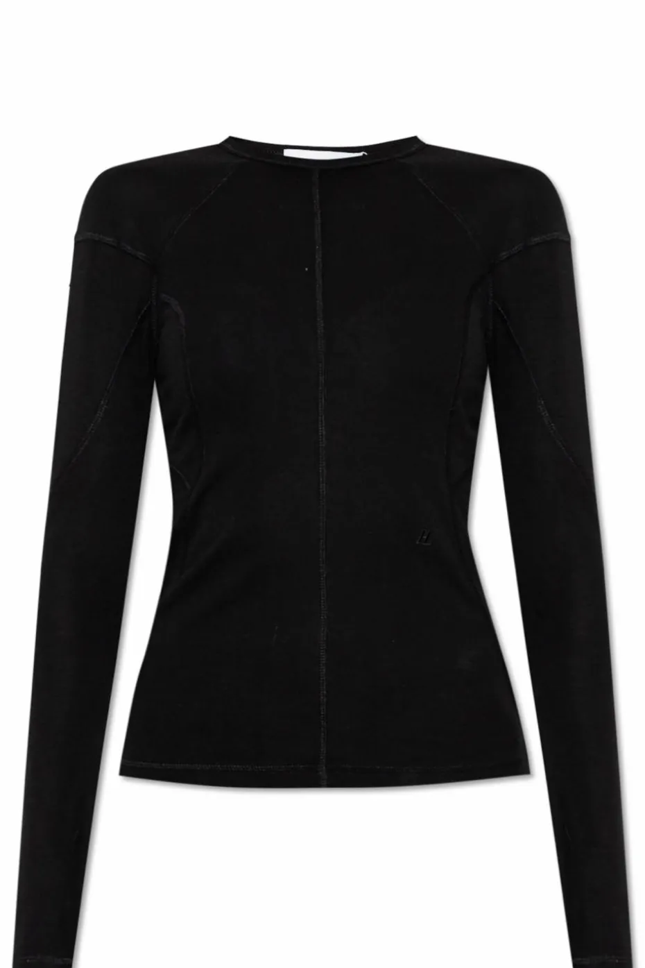 Helmut Lang CZARNY Top z długimi rękawami