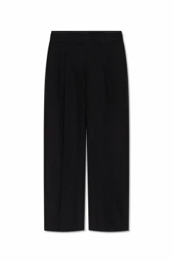Helmut Lang CZARNY Transparentne spodnie