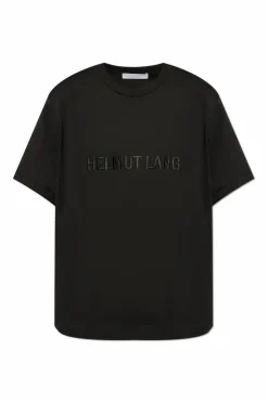 Helmut Lang CZARNY T-shirt z logo