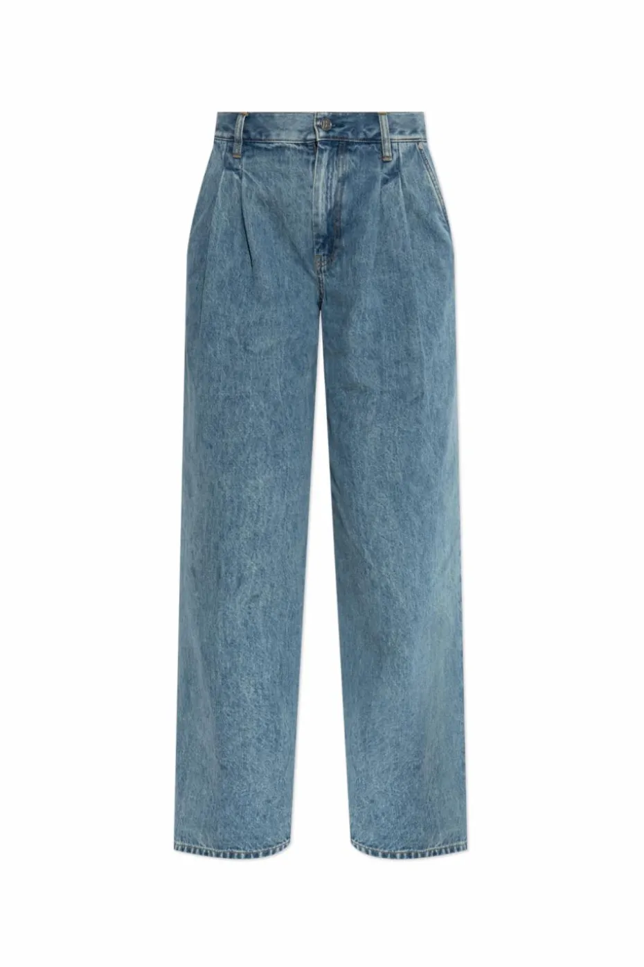 Helmut Lang NIEBIESKI Jeansy z logo