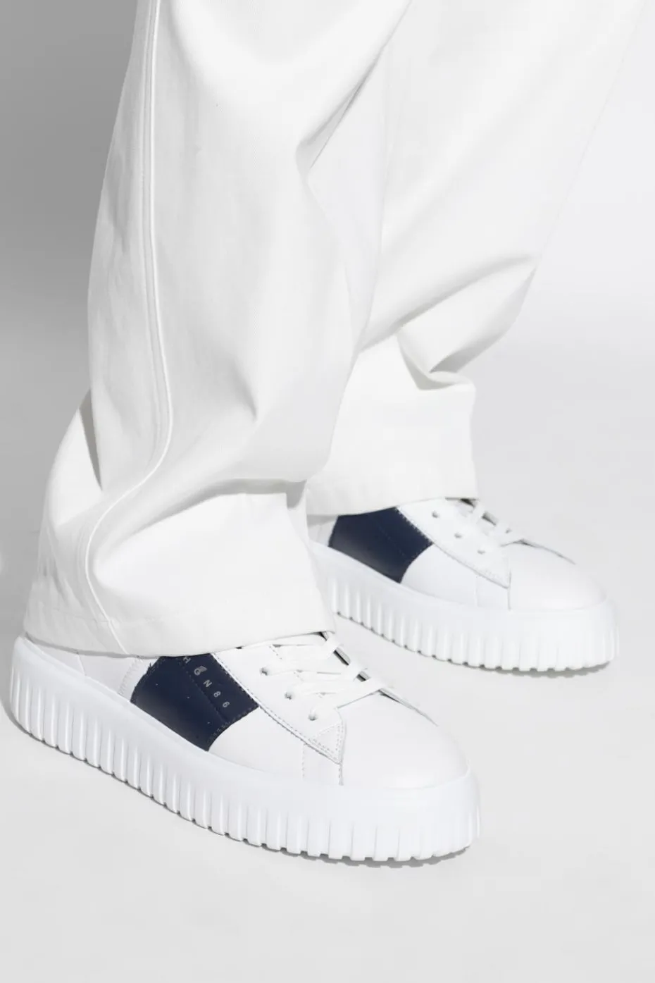 Hogan BIAŁY Buty sportowe `Hi-Stripes`