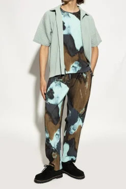 Homme Plissé Issey Miyake MULTIKOLOR Plisowane spodnie