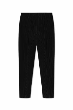 Homme Plissé Issey Miyake CZARNY Plisowane spodnie