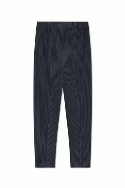 Homme Plissé Issey Miyake SZARY Plisowane spodnie