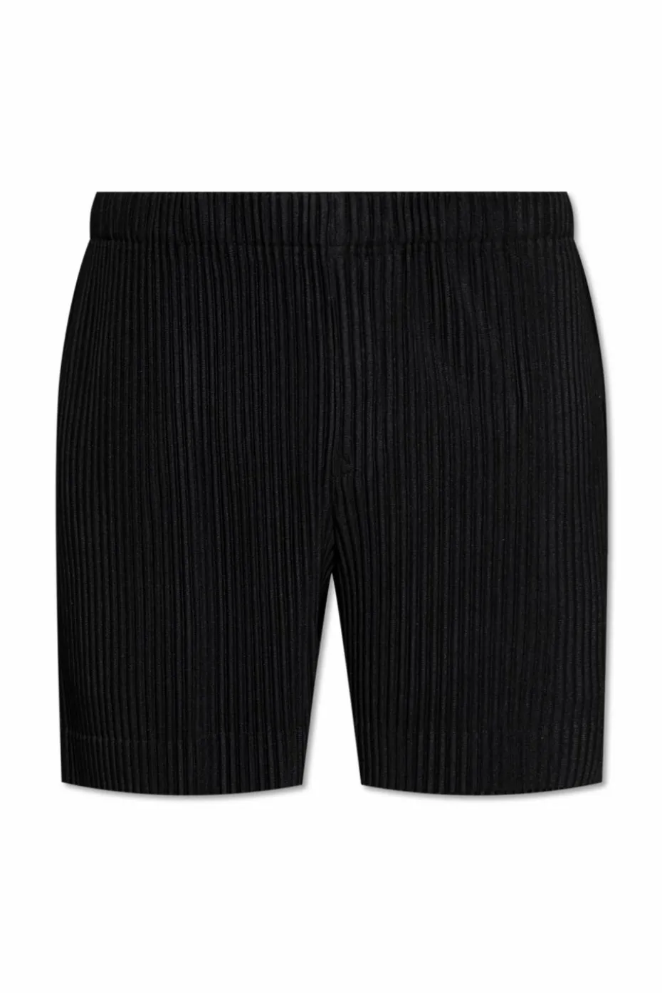 Homme Plissé Issey Miyake CZARNY Plisowane szorty