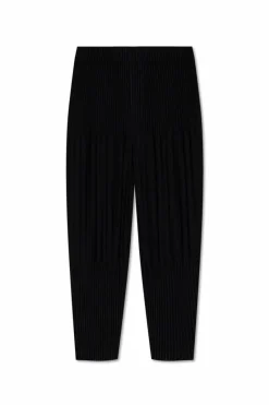 Homme Plissé Issey Miyake CZARNY Plisowane spodnie