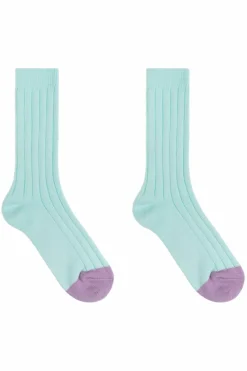 Homme Plissé Issey Miyake jasnoniebieski Skarpety z logo